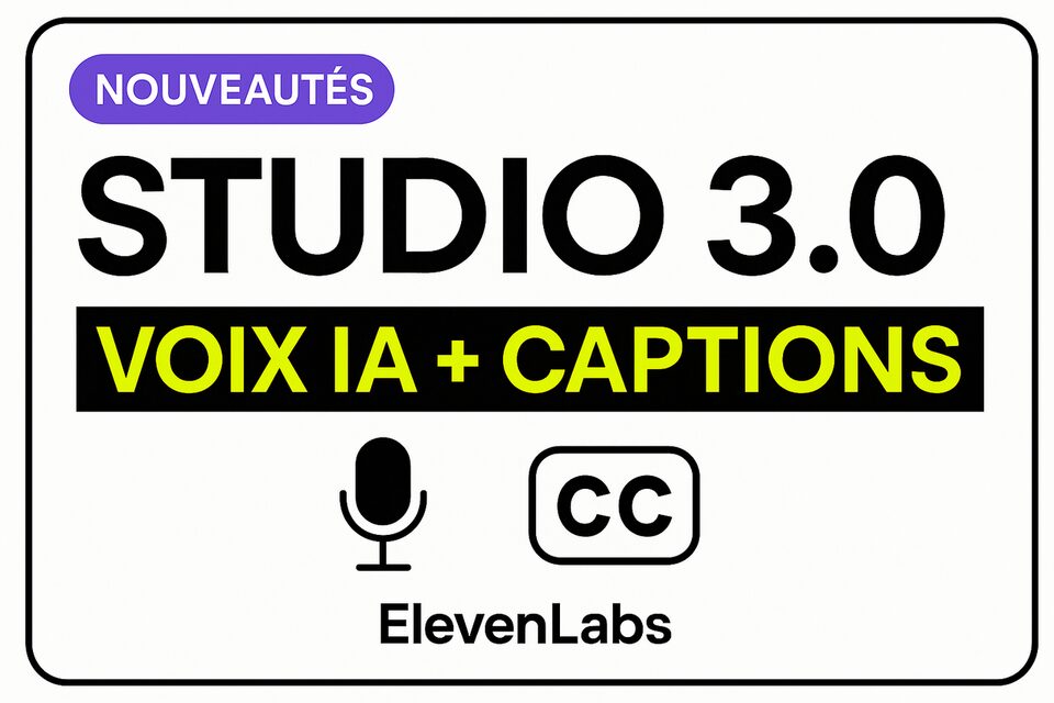 Démo ElevenLabs Studio 3.0